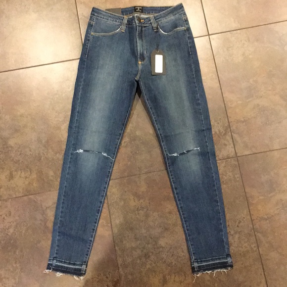 Sale🔹Just Black High Rise Released Hem Skinny - Picture 4 of 5